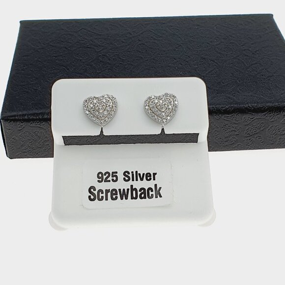 "925 sterling silver luxury CZ earrings for women/girls, Best for RJUS2227 - Picture 9 of 10